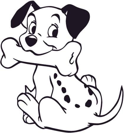 101 Dalmations Puppy Decal