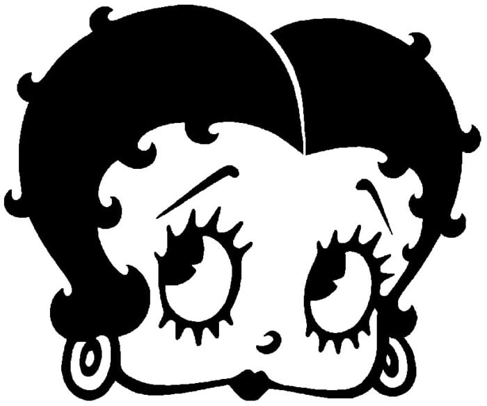 Betty Boop Cartoon Sticker 6