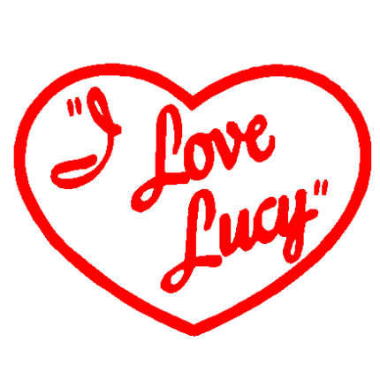 I love Lucy Heart Decal