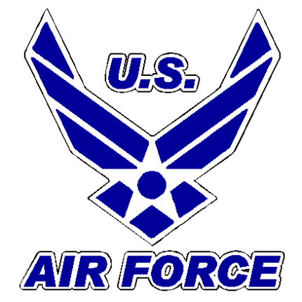 Air Force vinyl auto decal