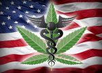 american flag medical weed sticker
