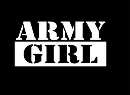 ARMY GIRL DECAL