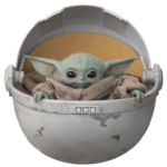 Baby Yoda Ship Sticker