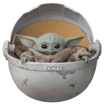 Baby Yoda Ship Sticker