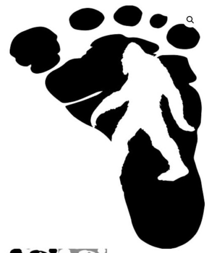 BigFoot Track Vinyl Sticker is one of our best sellers it comes in Black White or Custom colors