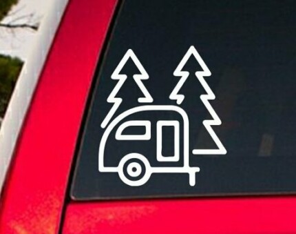 CAMPING DIE CUT AUTO DECAL
