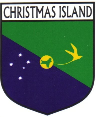 Christmas Island Flag Crest Decal Sticker