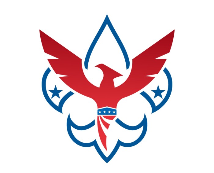 CUB SCOUT NEW EAGLE RWB LOGO STICKER - Pro Sport Stickers