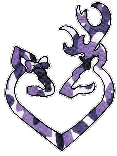 DEER HEART FILLS Purple Camo