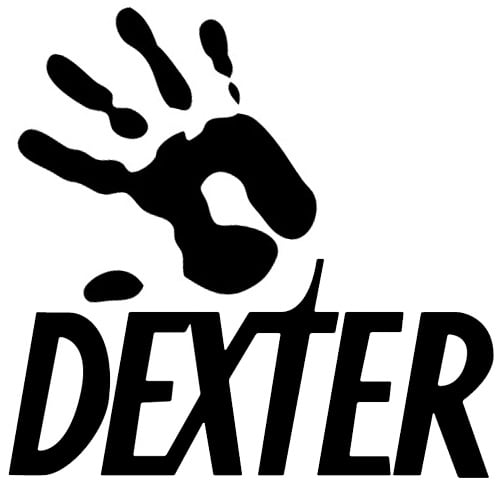 Dexter Logo with Hand Print Decal