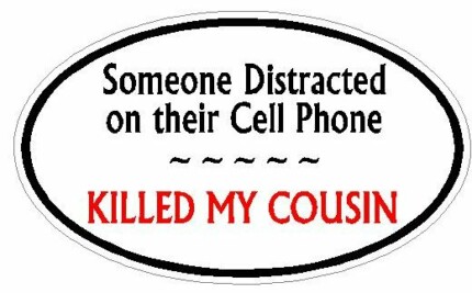 DISTRACTED DRIVER OVAL - Cousin