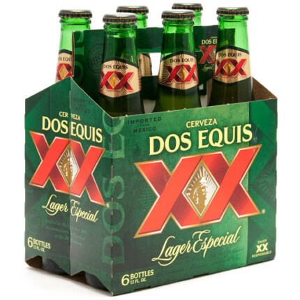 DOS EQUIS SIX PACK STICKER
