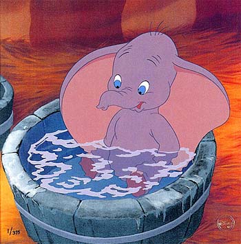 Dumbo Bath Time Sticker