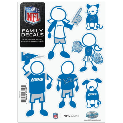 Lions Stick Family Decal Pack