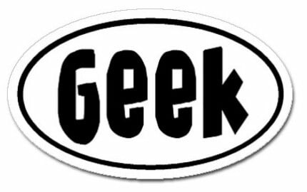 Geek Oval Sticker