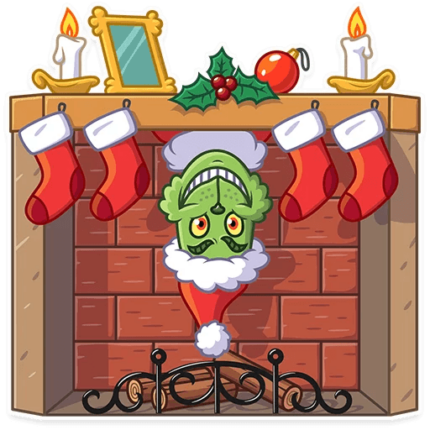 grinch stole christmas_cartoon sticker 17