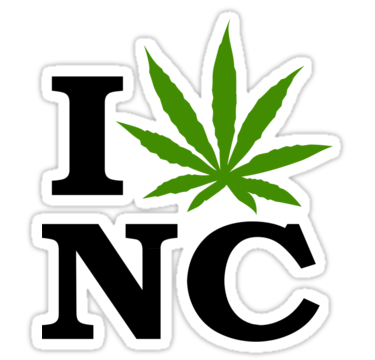 I Marijuana North Carolina Sticker