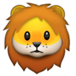 lion head emoji