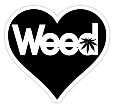 love weed sticker 33