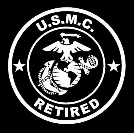 MILITARY RETIRED DIECUT marine corps