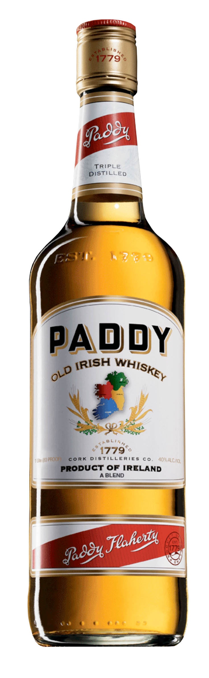 Paddy Old Irish Whiskey Bottle Shaped Sticker - Pro Sport Stickers
