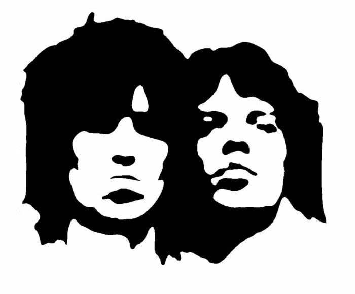 Rolling Stones Mick Kieth Band Vinyl Decal Sticker
