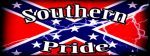 southern pride battle flag and lightning sticker
