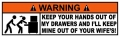 Tool Box Funny Warning Sticker 1