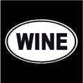 Wine Oval Decal