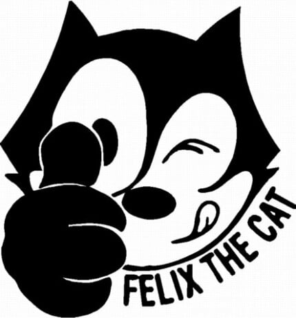 Felix the Cat Thumbs Up Sticker