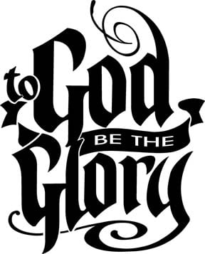 God be the Glory Decal