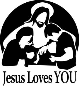 Jesus Loves You Vinyl Sticker
