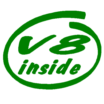 V8 inside decal