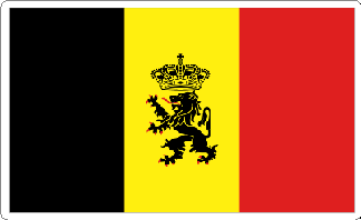 Belgium Flag Sticker 2