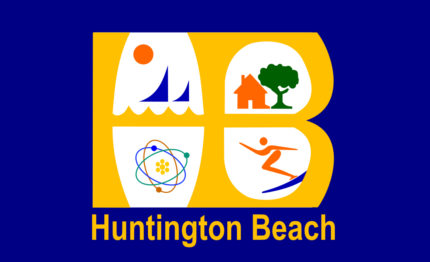 California Huntington Beach City Flag Decal