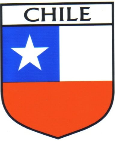 Chile Flag Crest Decal Sticker