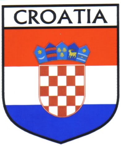 Croatia Flag Crest Decal Sticker