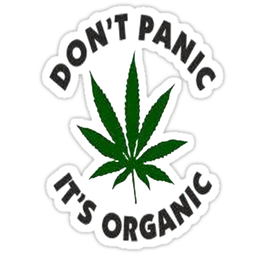 dont panic its organic sticker