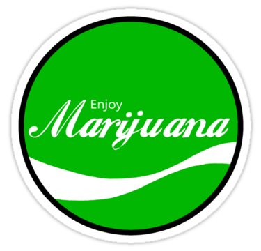 enjoy marijuana sticker green