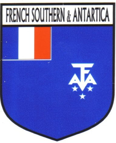 French Southern and Antartica Flag Crest Decal Sticker