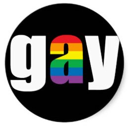 gay black sticker