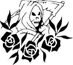 Grim Reaper Skull Decal1