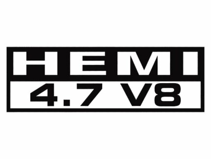HEMI 4.7 V8 Dodge DIE CUT Decal