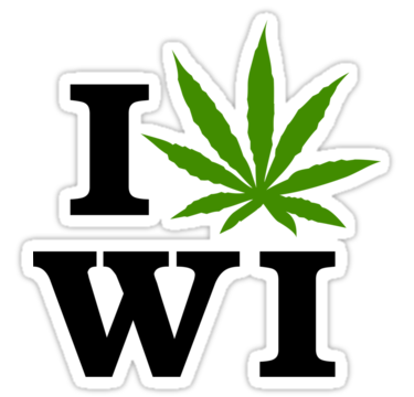 I Marijuana Wisconsin Sticker