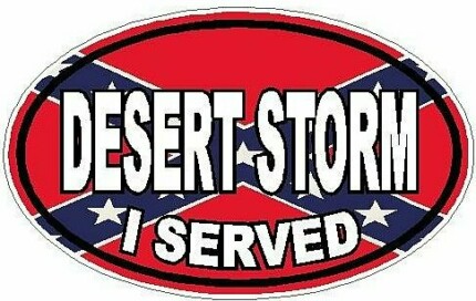 I Served Desert Storm FILLS Flag Rebel