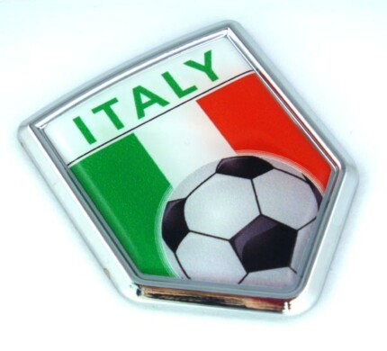 Italy Soccer 3D Adhesive Auto Emblem
