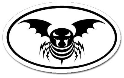 Killer Bee Oval Sticker