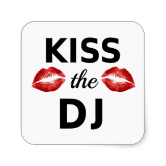 Kiss the DJ Sticker