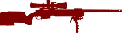 M40A5 rifel die cut gun decal