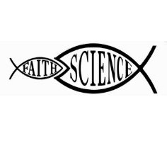 science trumps faith fish die cut decal